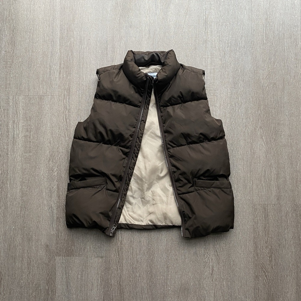 Old Navy Brown Kid's Puffer Jacket Vest Size Medium 1450